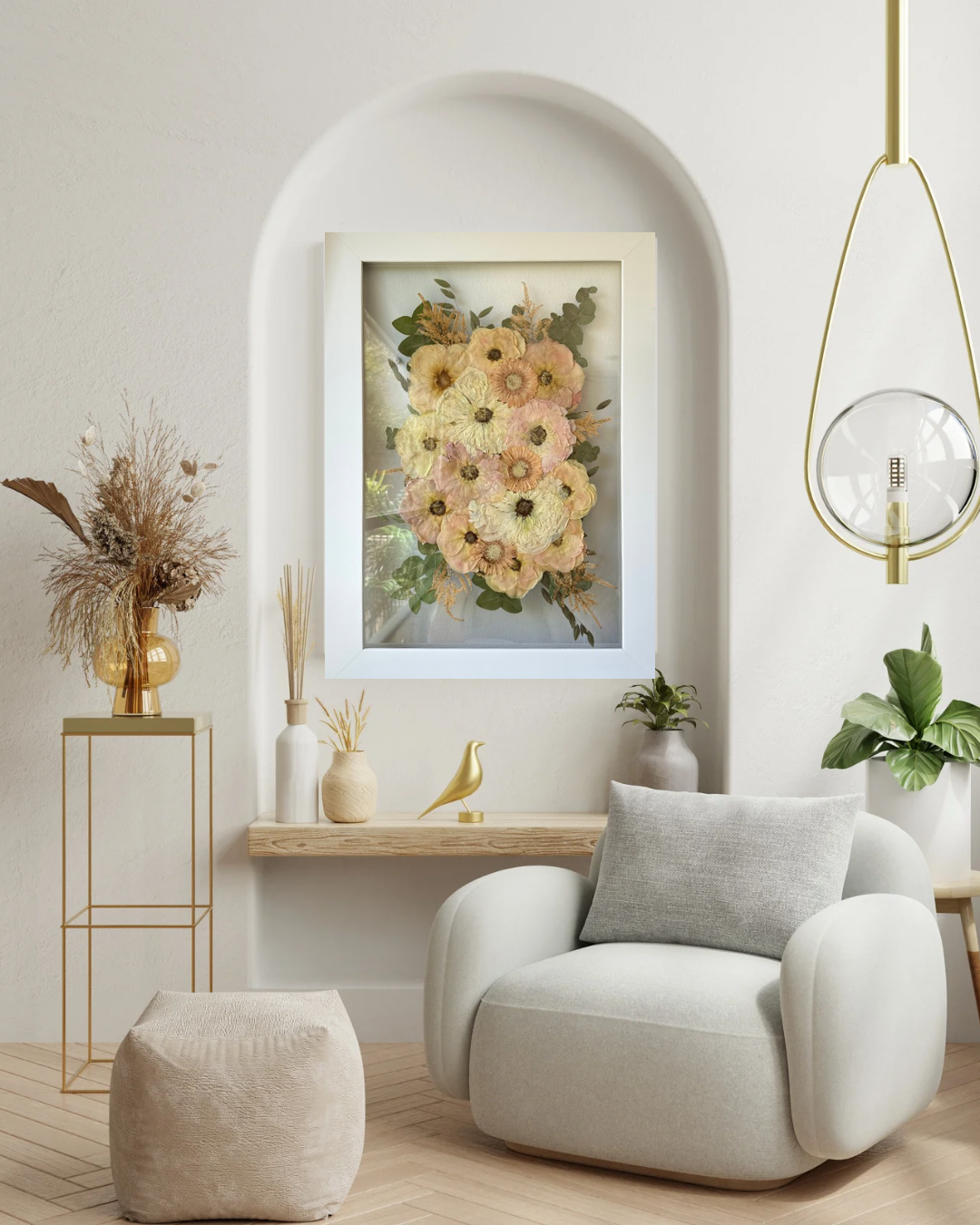 White and Blue Minimalist Wall Art Frame Mockup Instagram Post (1)